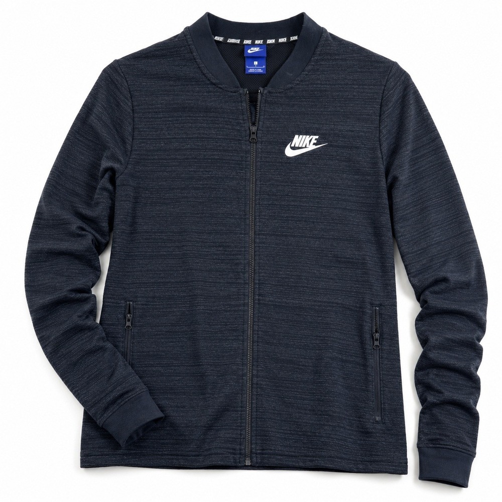 Nike Womens Large Full Zip Jacket Gray Athletic Running Training Lightweight